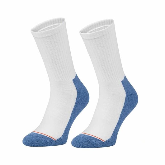 skarpetki męskie Sportowe skarpety na trening merino wool biało-niebieskie