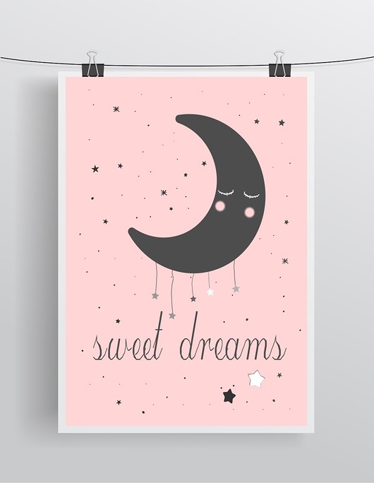 obrazy i plakaty do pokoju dziecięcego Sweet dreams