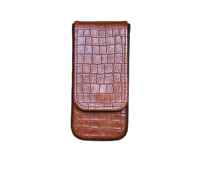 piórniki Etui na 3 pióra  długopisy  brązowe