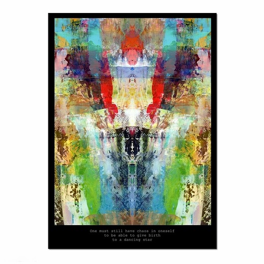 plakaty Kaleidoscope II, abstrakcja, oryginalny plakat 50/70 cm