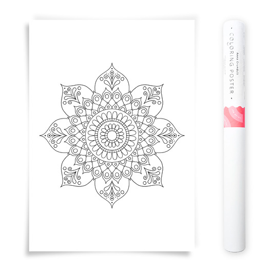 plakaty Plakat do Kolorowania Mandala 50x70cm