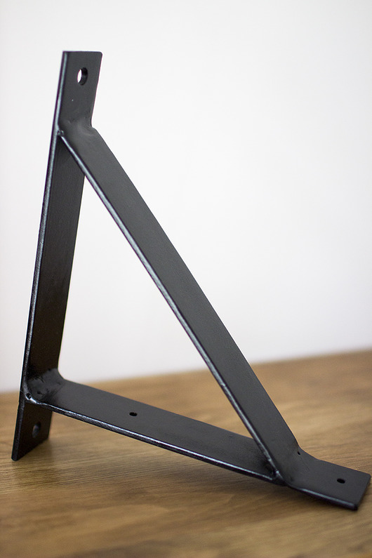 półki Wspornik stalowy czarny