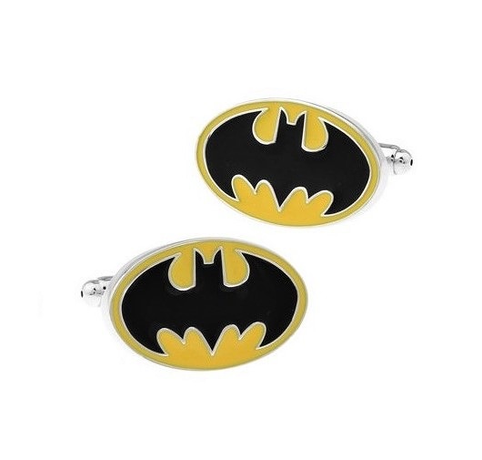 Spinki do mankietów batman zółty AKADEMIA STYLU