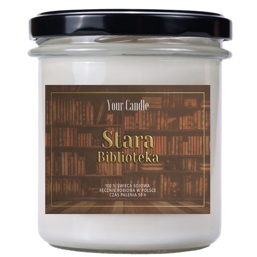 świece zapachowe ŚWIECA SOJOWA STARA BIBLIOTEKA 300 ml - YOUR CANDLE