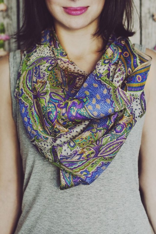 SZAL jedwabny orient BOHO STREET WEAR