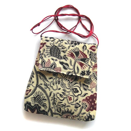 torebka mini  - floral w kremie - elfagado