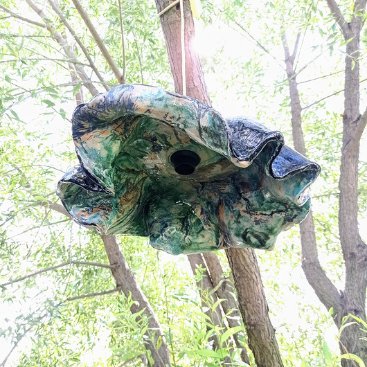 lampy wiszące Lampa Leśna zielona wisząca
