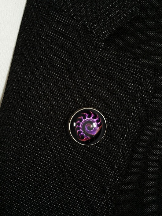 biżuteria męska Zerg - wpinka do marynarki - 0333