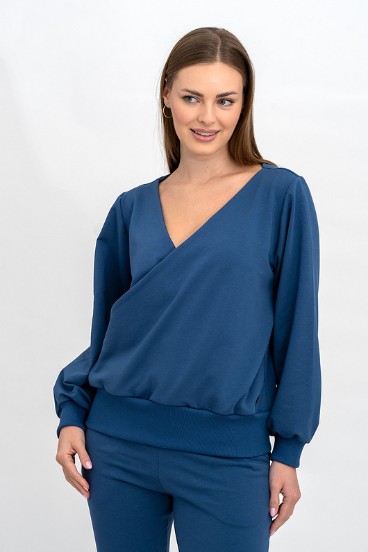 bluza bez kaptura damska Bluza ,,LUCCY" denim
