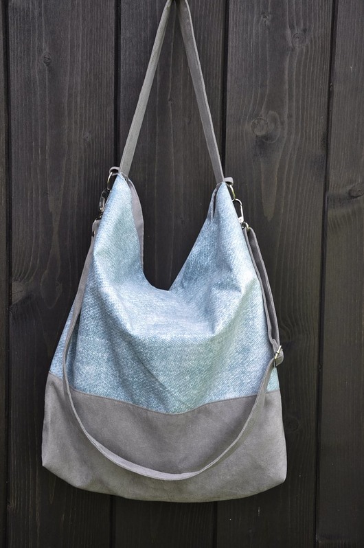 torby na ramię Torba hobo XL - a'la jeans (tkanina drukowana)