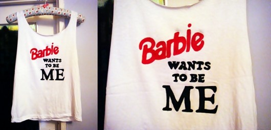 BARBIE WANTS TO BE ME ręcznie malowana  XXXkipeke