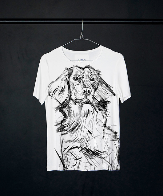 Hovawart Dog T-shirt Woman SELVA