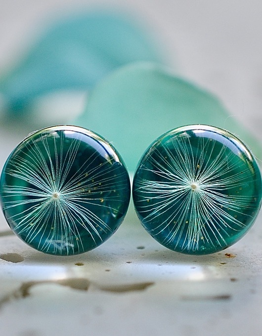 Kolczyki - sztyfty z dmuchawcem Grol Jewellery