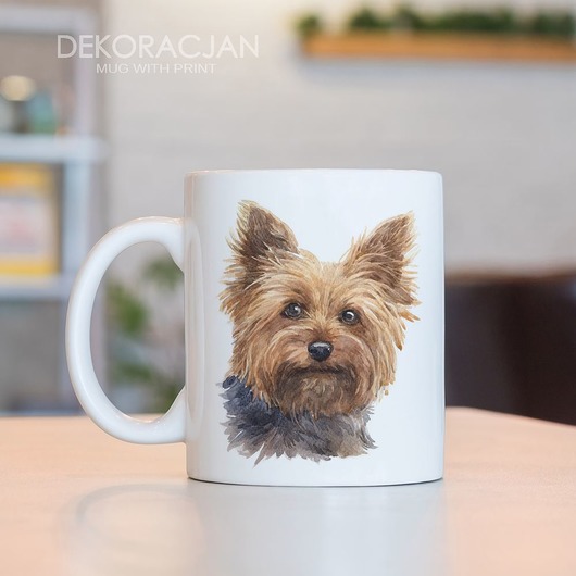 Kubek Z Nadrukiem Pies Yorkshire Terrier Dekoracjan