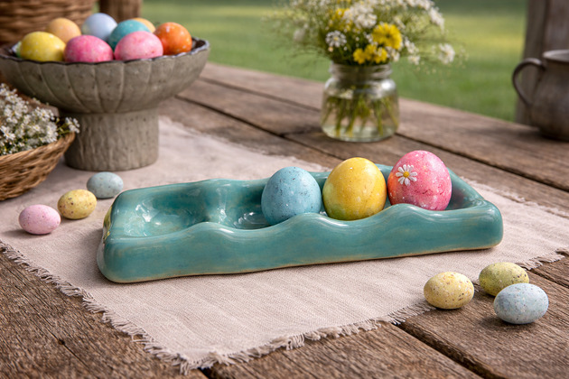 patery i talerze Podstawka talerz na jajka