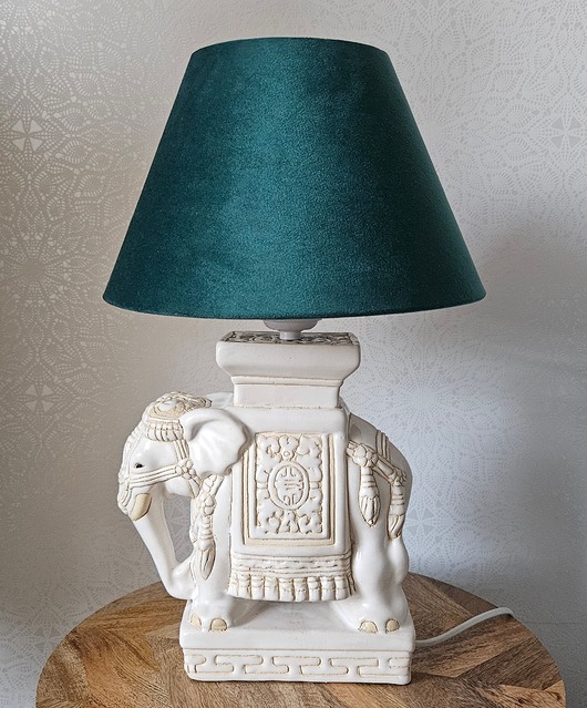 lampy stołowe Lampa ceramiczna Słoń