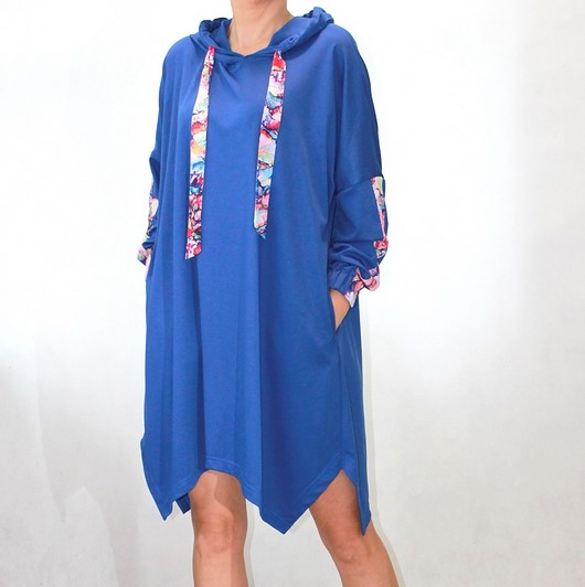 r. 34-52 Sukienka/Tunika z kapturem MM FASHION