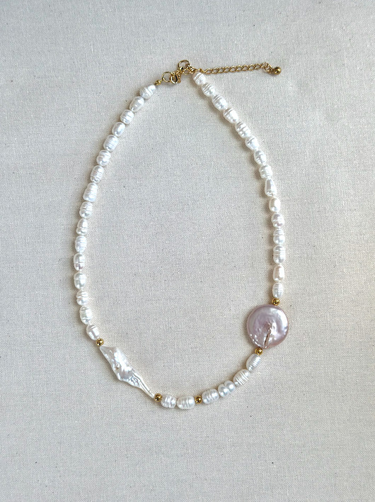 chokery Choker Romantyczny z pereł