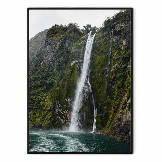 Autorski plakat Nowozelandzkie fiordy no. 2 myscandi