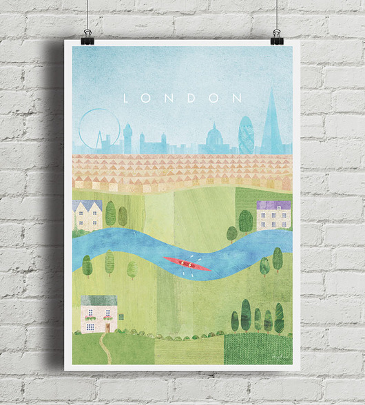 plakaty Londyn - vintage plakat art giclee