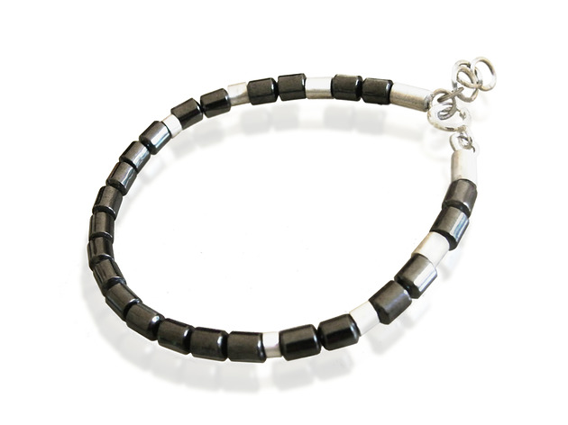 Bransoletka z hematytem,srebro 925 Toros Design