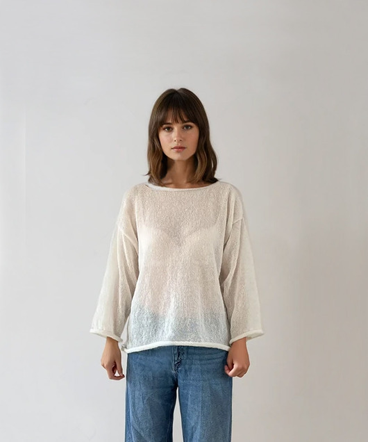 swetry damskie  CLOUDY sweter cream