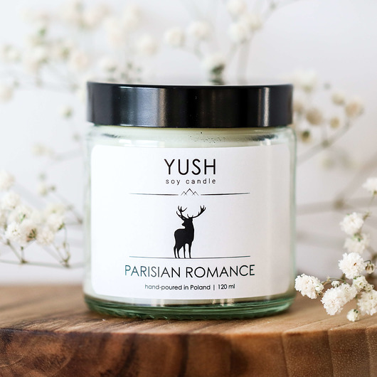 Świeca sojowa PARISIAN ROMANCE 120 ml -YUSH- yush
