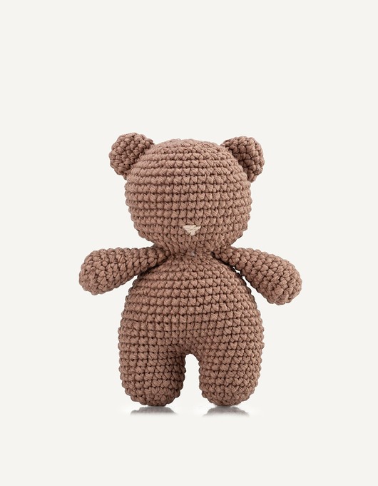 Zabawki dla zwierząt Szydełkowa zabawka dla psa miś Bruno z piszczałką