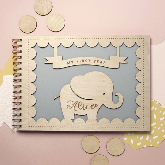 Album na zdjęcia Baby Shower,Roczek laserowanki