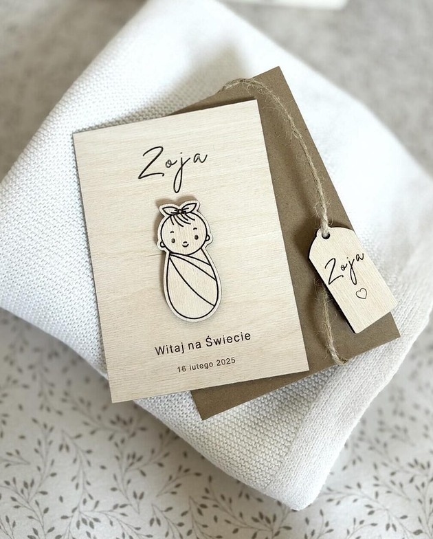 kartki scrapbooking Kartka z okazji narodzin, Witaj na świecie