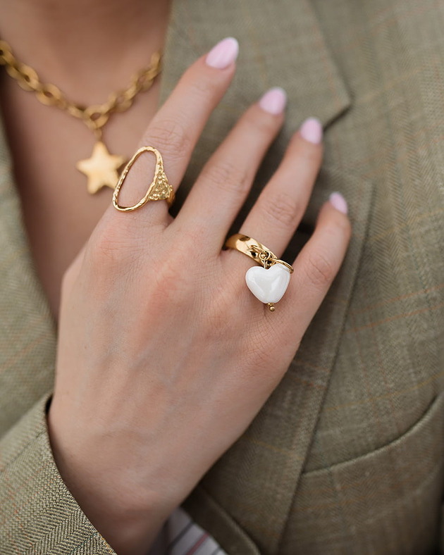 bransoletki - inne Białe serce