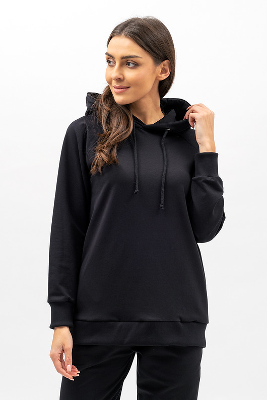 bluza z kapturem damska Bluza z kapturem  ,,SEHER" czarny