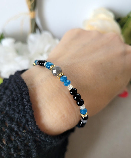 bransoletki z kamieni naturalnych SKORPION- Bransoletka zodiakalna regulowana