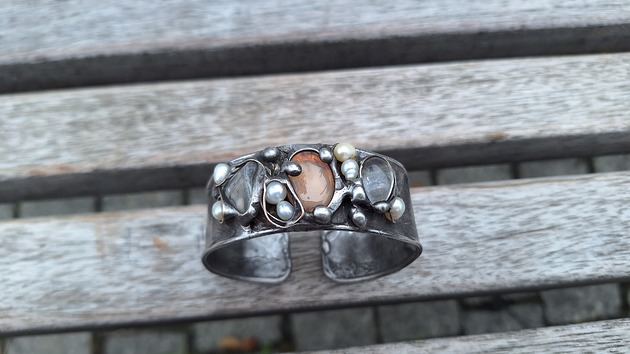 bransoletki wire wrapping Niedobitki - bransoletka regulowana