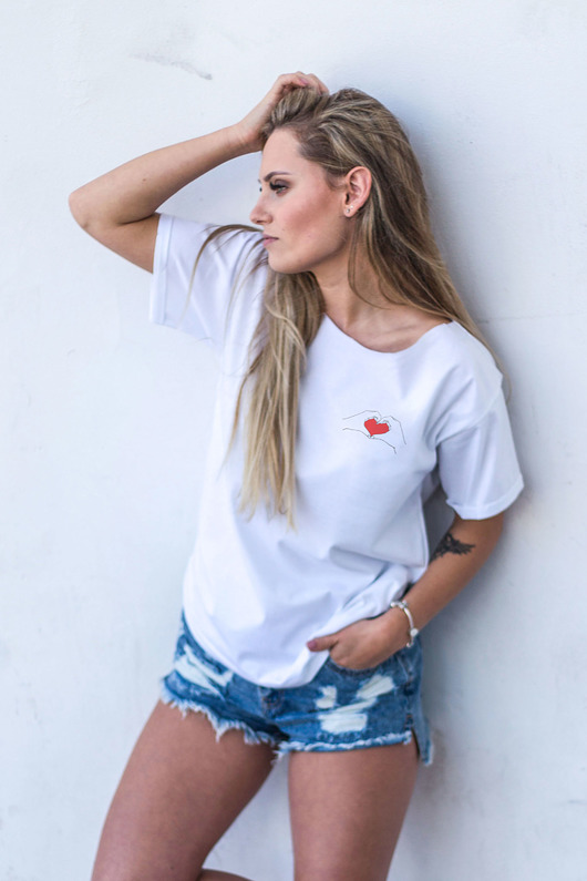 HAND HEART Oversize T-shirt GAU great as You