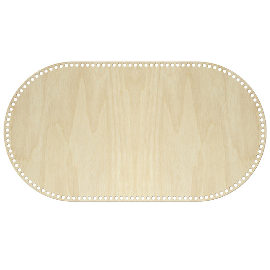 makramy Dno Spód do Szydełkowania Koszyka Torebki 70x35cm Baza do Kosza Mojżesza