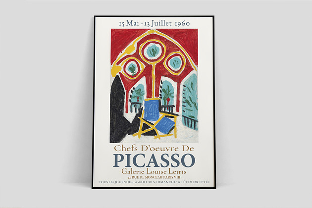 Pablo Picasso  plakat wystawowy Pas De LArt