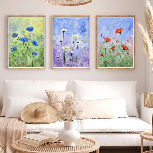 grafiki i ilustracje Zestaw 3 prac 60x90cm