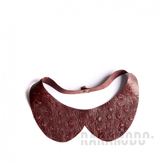 Cognac Ostrich Collar RARAMODO