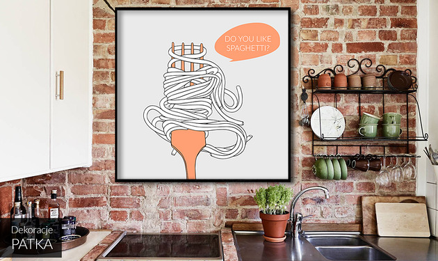 plakaty Plakat Do You Like Spaghetti ? - dekoracja ścienna