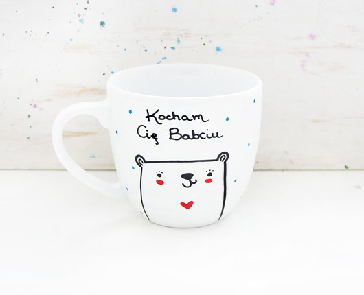 Kocham Cię Babciu - porcelanowy kubek XL miamilu