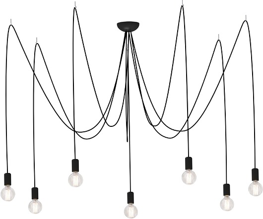 Lampa wisząca SPIN black VII MIA home