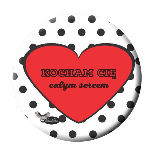 Magnes 5.6cm, Kocham Cię całym sercem Sowia Aleja
