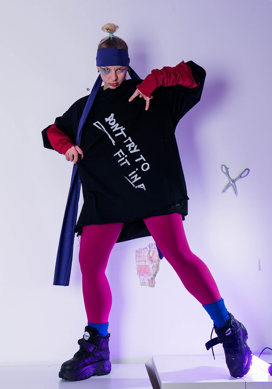 t-shirty męskie T-shirt oversize don't try to fit in!