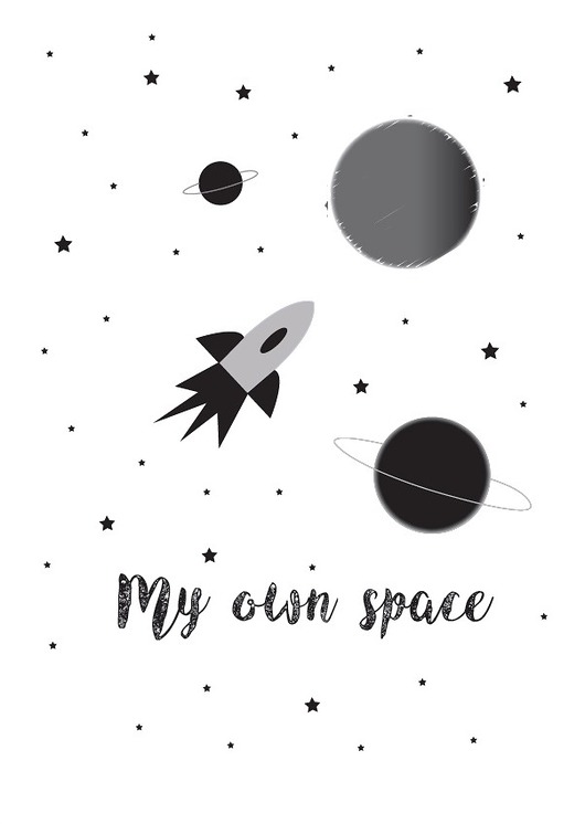 PLAKAT "MY OWN SPACE" A3 My Prints