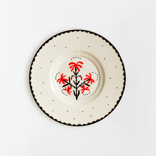 Ozdoby na ścianę Talerz na ścianę - lilie