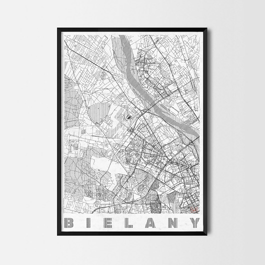 plakaty Plakat Bielany - CityArtPosters