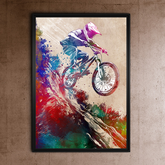 plakaty BMX rowerzysta 2 - grafika na plakacie