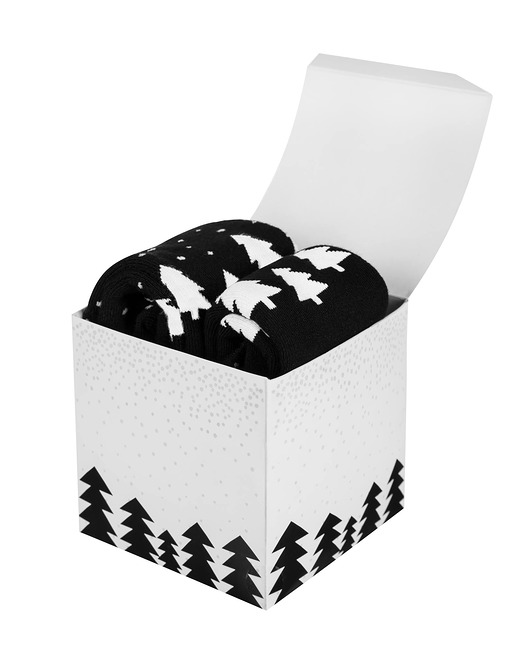 Podkolanówki 2 Pack "Let it Snow" -Mum&Kid Black ZOOKSY