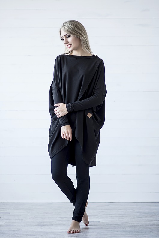 TUNIKA CUT - czarna Lillow
